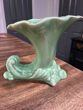 Cameron Clay Cornucopia Planter Vase